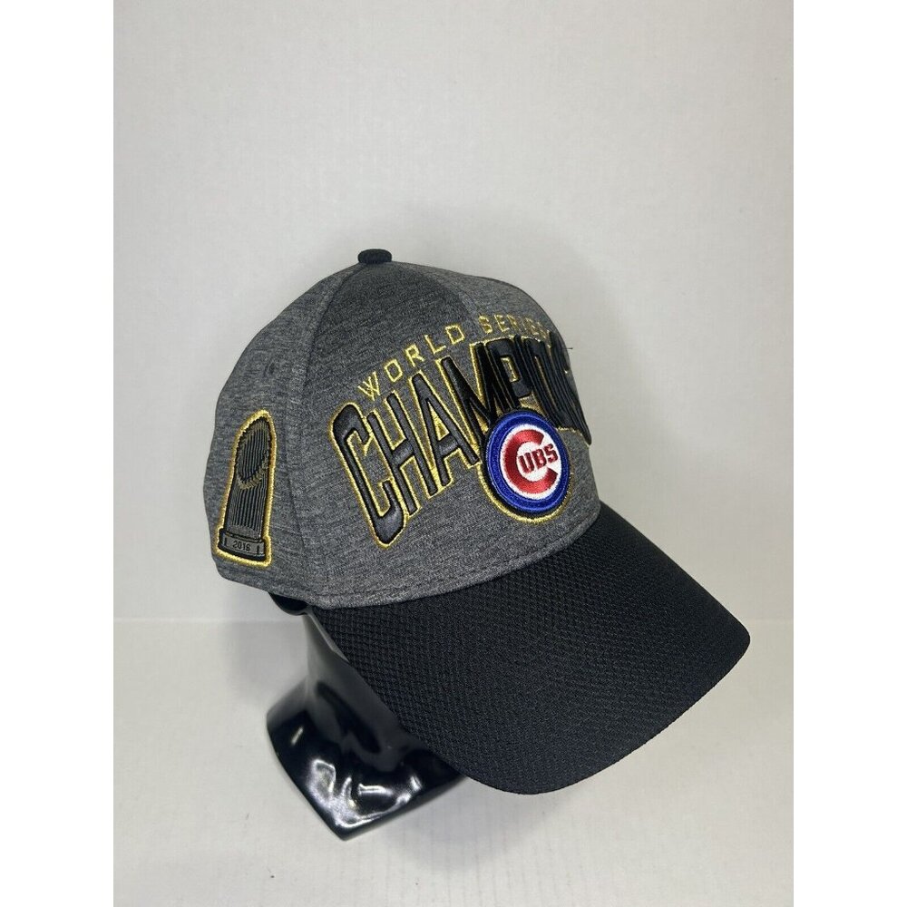 Chicago Cubs Hat World Series Champions 2016 New Era 39Thirty MLB One Size EUC